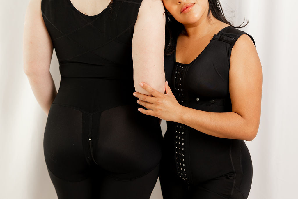 Models wearing Post Surgical Garment with Adjustable Bra